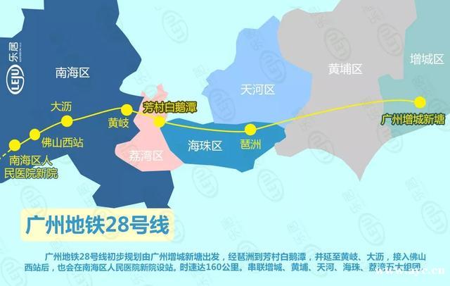 掂！广州28号线将设站新南海医院！一图看懂大狮山利好
