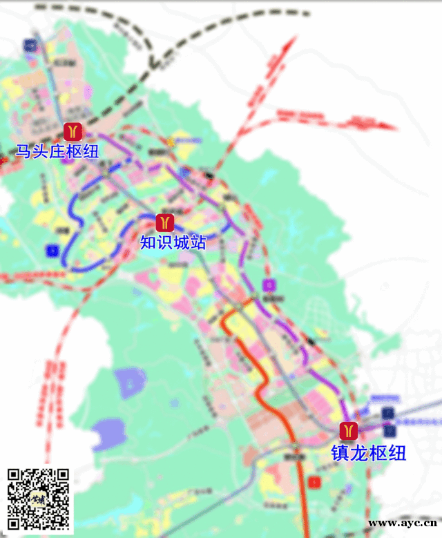 黄埔南北规划两大高铁枢纽 知识城高铁站选址太意外了