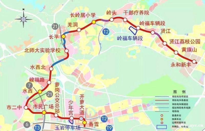 长岭居再添利好！有轨电车5号线规划曝光，预计10月开工