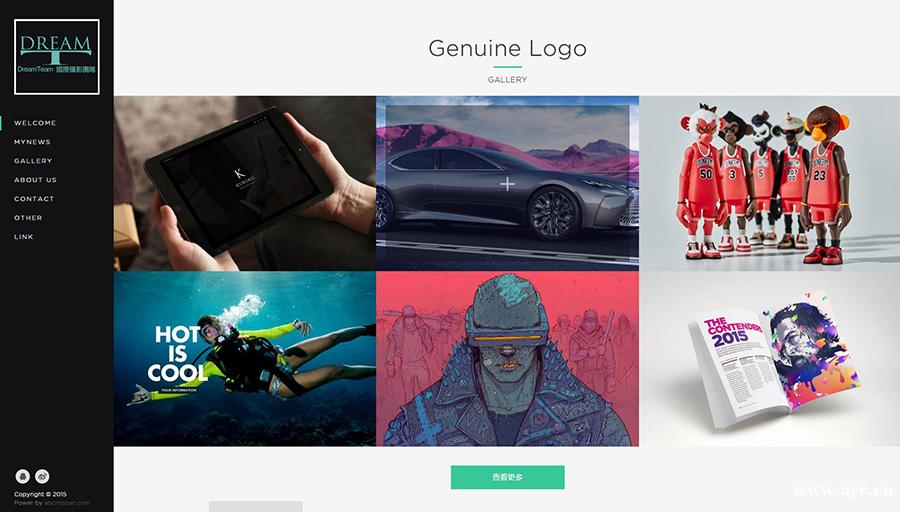 黑色瀑布流效果的摄影网站/企业网站/工作室建站 响应式网站 黑色瀑布流效果的摄影网站/企业网站/工作室建站 响应式网站