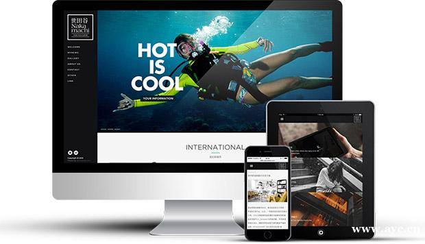 黑色瀑布流效果的摄影/企业网站/工作室类响应式网站 自助建站 黑色瀑布流效果的摄影/企业网站/工作室类响应式网站 自助建站