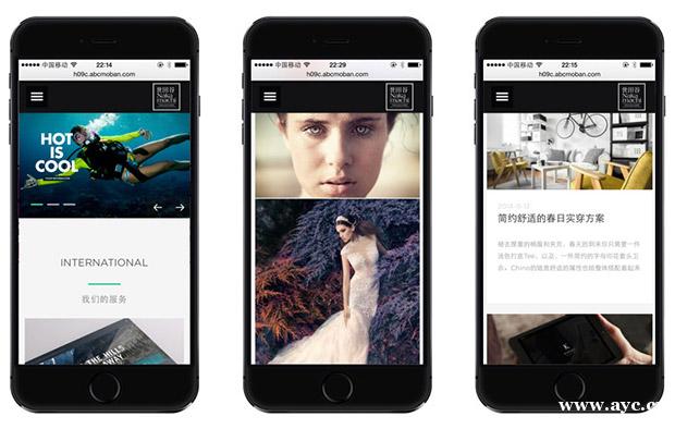 黑色瀑布流效果的摄影/企业网站/工作室类响应式网站 自助建站 黑色瀑布流效果的摄影/企业网站/工作室类响应式网站 自助建站