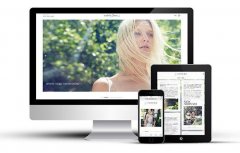 带视频背景的瀑布流响应式网站 自助建站 企业网站建设 品牌网