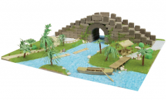 水调江南全国教育竞赛建筑模型动手创意拼装石桥模型