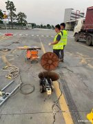 广州管内机器人拍摄探测，地面暗埋水管漏水检测