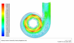 风机叶片散热分析流体分析深圳fluent培训