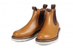 SWL复古牛皮切尔西皮鞋 男士工装鞋休闲英伦马丁靴 正品保证