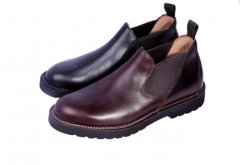 SWL复古牛皮切尔西皮鞋 男士工装鞋休闲英伦马丁靴 正品保证