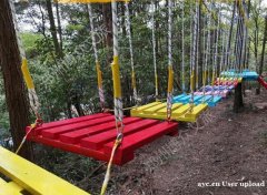 户外丛林穿越拓展设备定制 大型游乐拓展设备安装施工 博众游乐