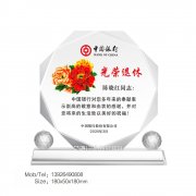 退休纪念品 水晶礼品纪念银币定制公司周年员工入离职颁奖退休留