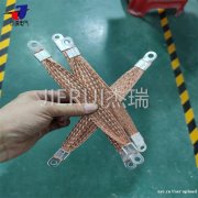 幕墙防雷铜导线 铝合金门窗避雷6平方接地裸铜线40*2编织防