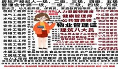 山西物业经理项目经理物业师人力师保洁园长信号工叉车八大员培训