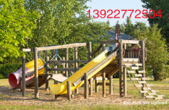 小区儿童滑梯爬网无动力游乐非标设备