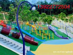 小区儿童滑梯爬网无动力游乐非标设备EPDM