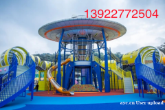 儿童滑梯爬网无动力游乐非标设备EPDM