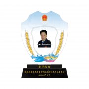 水晶奖牌奖杯定制创意金属长城现货授权牌退伍奖品人大政协纪念品