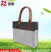 东莞锦鑫 工厂直营彩色毛毡布袋子 环保购物毛毡无纺布袋