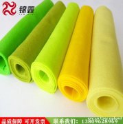东莞锦鑫 工厂直营彩色毛毡无纺布 隔音涤纶化纤毛毡布
