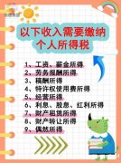 必知!这些收入都要交个人所得税 必知!这些收入都要交个人所得税
