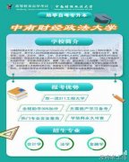 自考本科中南财经政法大学法学专业招生学信网终身可查