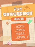 有限公司VS股份有限公司：两者有何不同？