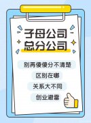 一文秒懂！母子公司VS总公司分公司，别再傻傻分不清