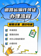 干货分享丨道路运输许可证丨办理流程资料